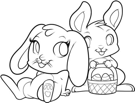 Bunny Line Drawing at GetDrawings | Free download