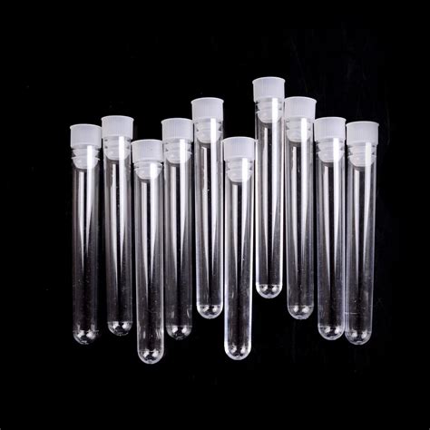 Transparent Laboratory Test Tubes With Lids Vial Sample Containers 10Pcs/lot 15*100mm-in Test ...