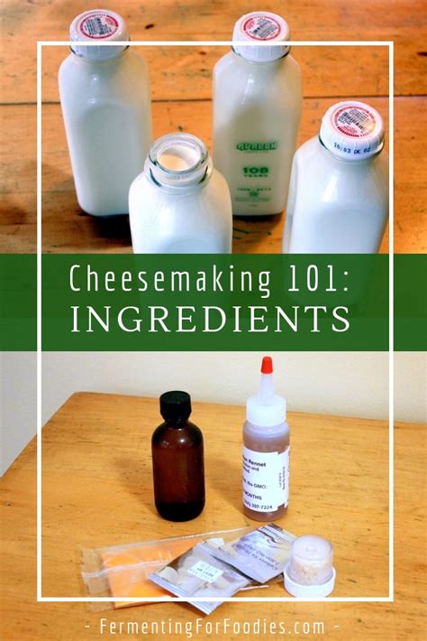 Cheesemaking Ingredients - Fermenting for Foodies