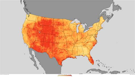 United States Population Heat Map