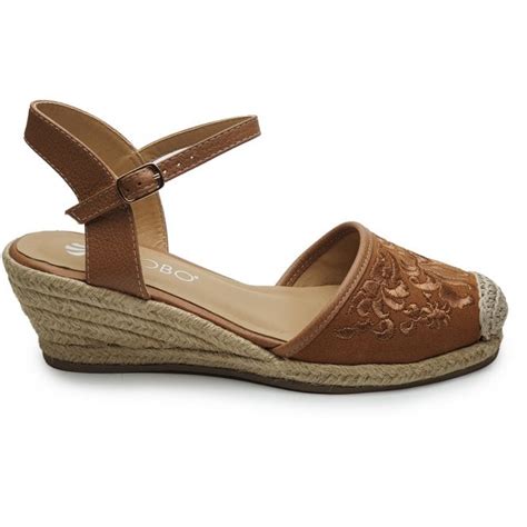 Globo Womens Fleur Tan Closed Toe Espadrille Sandals