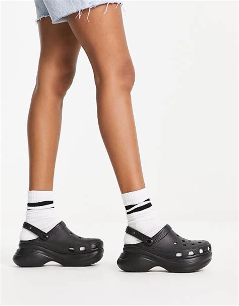 Crocs Bae platform clog in black | ASOS