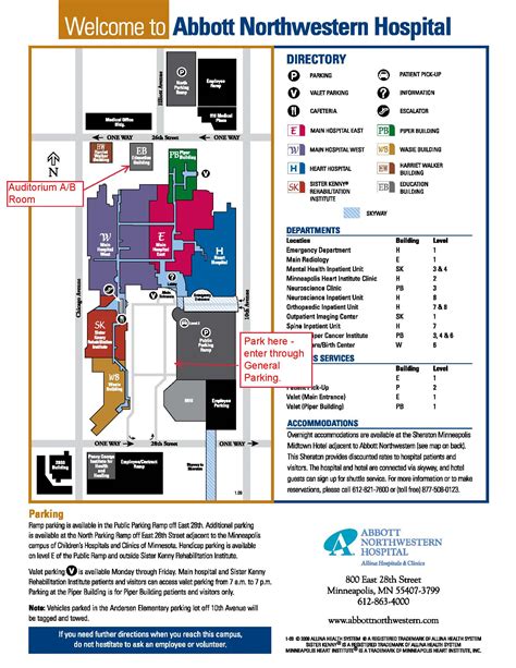 Abbott Northwestern Hospital Campus Map - United States Map