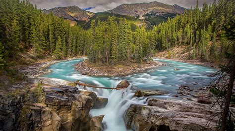 Sunwapta Falls, Jasper National Park, Alberta, Canada | Windows 10 Spotlight Images