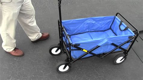 Collapsible Wagon, Attachable to your Wheel Chair, Accessory Cart, Easy To Store. - YouTube