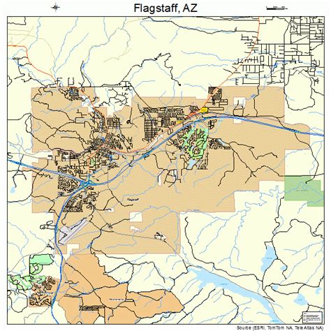 Flagstaff Arizona Street Map 0423620