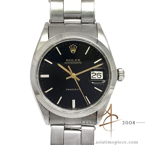 Rolex Precision 6694 Black Dial Vintage Watch (1969) – Asia Timepiece Centre