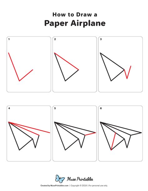 How to Draw a Paper Airplane
