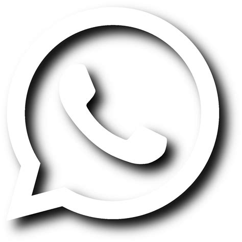 PNG Whatsapp Icon - black and white Whatsapp logo – Free Download