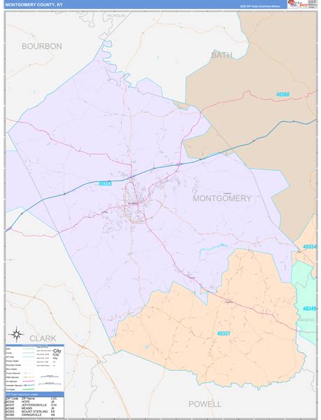 Maps of Montgomery County Kentucky - marketmaps.com