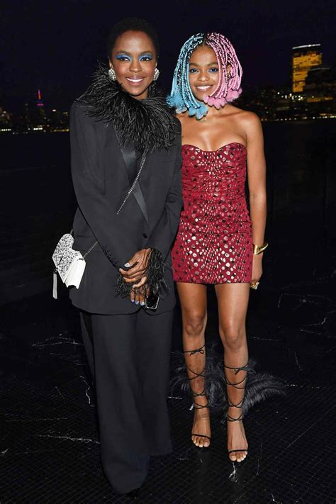 Lauryn Hill and Daughter Selah Marley Attend Fashion Show | PEOPLE.com