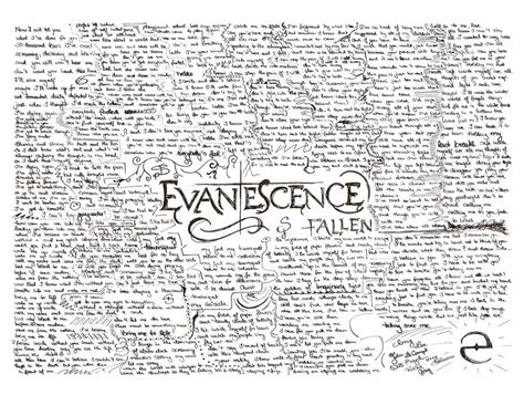 Evanescence Fallen-lyrics by IveeC on DeviantArt