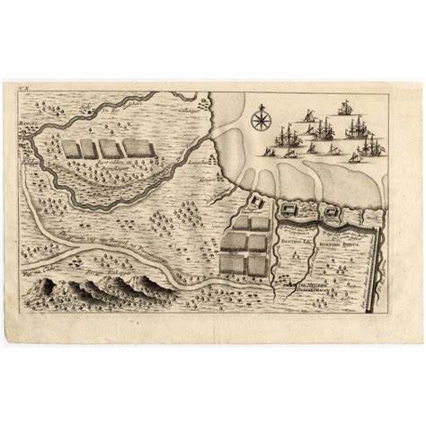 Antique Map of the region of Pasuruan by Valentijn (1726)