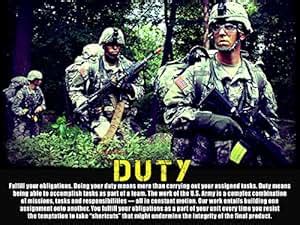 Amazon.com: Army Values Poster Army Poster Army Gifts 18X24 ...