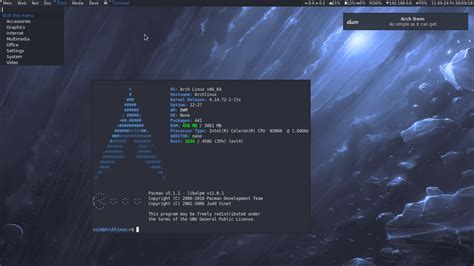 [dwm] Arc-Dark cosmic theme on Arch Linux : r/unixporn