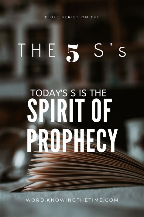 Spirit of prophecy (Prophets | Bible study topics, Christian blogs, Quotes