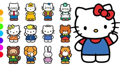 Meet Hello Kitty Family and Friends 🐈🐾 ️🤝 Characters of Hello Kitty ...