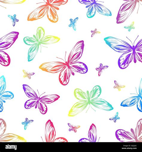 Rainbows And Butterflies Wallpaper