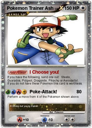 Pokémon Pokemon Trainer Ash - I Choose you! - My Pokemon Card