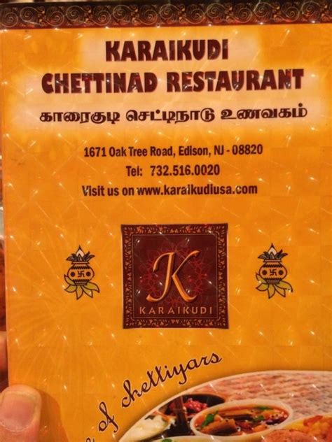 Karaikudi Chettinad Restaurant in NYC reviews, menu, reservations, delivery, address in New York