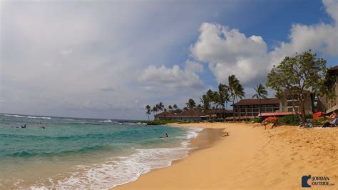 Kiahuna Beach is located on the south side of Kauai, Hawaii