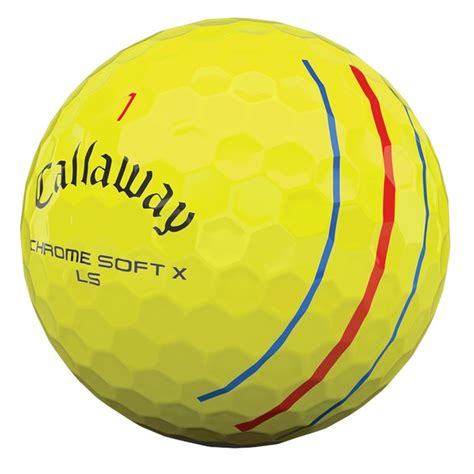 Callaway Chrome Soft X LS Triple Track 21 Yellow 1 Dozen Golf Balls at GlobalGolf.ca