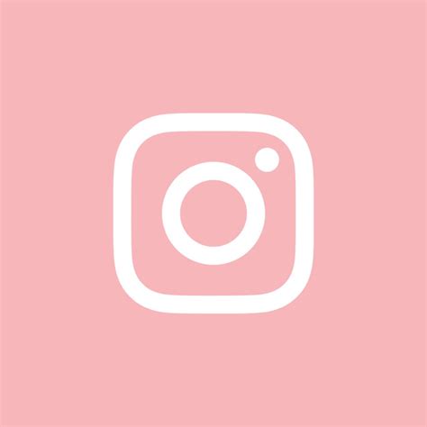 Pink Aesthetic Instagram App Icon Logo