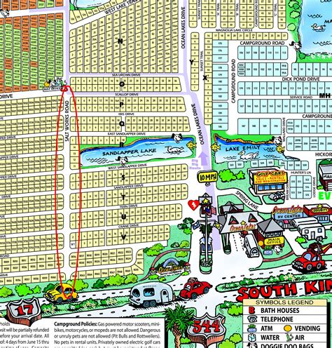 Ocean Lakes Campground Map – Map Of The Usa With State Names