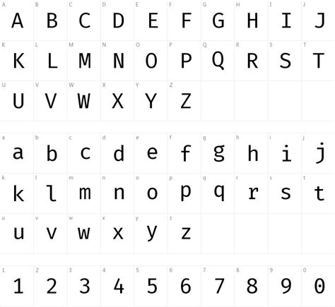 Fira Code字体免费下载和在线预览-字体天下