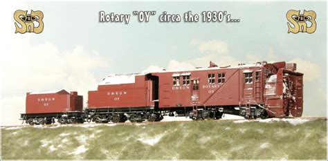 The D&RGW's Rotary Snowplow "OY" circa the 1950's... An enlarged view with a comparo between the ...