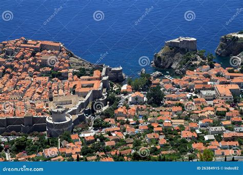 Dubrovnik old town stock image. Image of adriatic, coast - 26384915