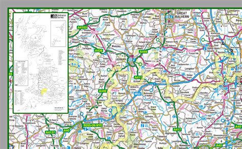 Gloucestershire County Map | I Love Maps