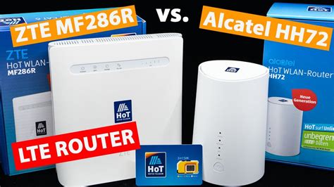 LTE-Router Test: ZTE MF286R vs. Alcatel HH72 (mit HoT Hofer Internet) - YouTube