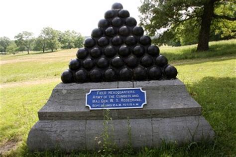 Rosecrans' Headquarters Shell Monument - Chickamauga National Military Park - NRHP Historic ...