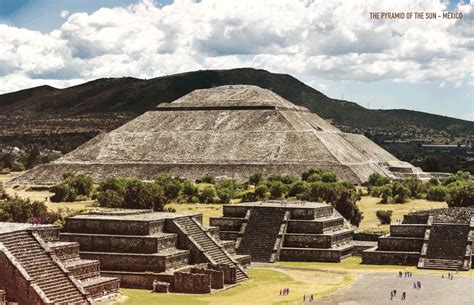 Reconstruction of Pyramid of the Sun, Teotihuacan (Illustration ...