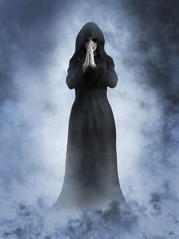 3d Rendering Of A Ghost Nun Praying Stock Photo - Download Image Now - Nun, Horror, Spooky - iStock