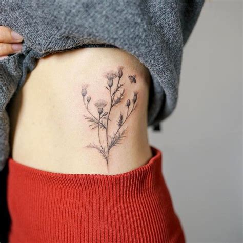 Delicate Thistle Tattoo by nandotattooer Hand Tattoos, Irish Tattoos ...