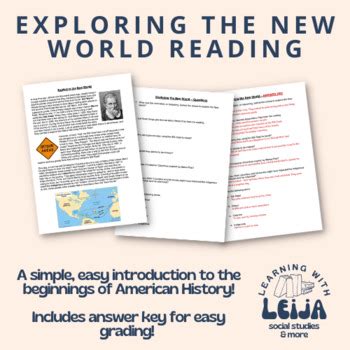 Exploring the New World Reading & Questions by Learning with Leija