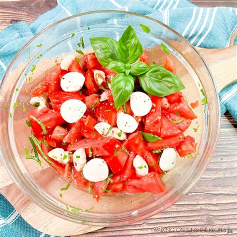 Fresh Tomato Salad - Walking On Sunshine Recipes