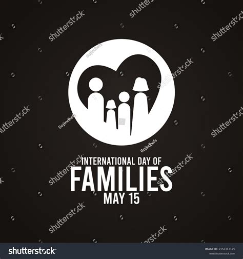 International Day Families Flat Design Vector Stock Vector (Royalty ...