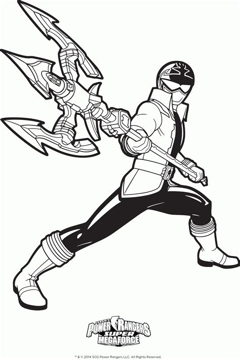 Printable Power Rangers Coloring Pages - Printable Templates