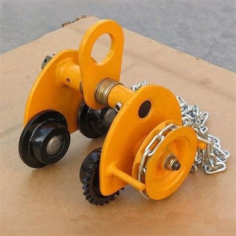 Hoist Manual Beam Geared Trolley For Lifting Chain/hoist Block Capacity 1000kg at 4600.00 INR in ...