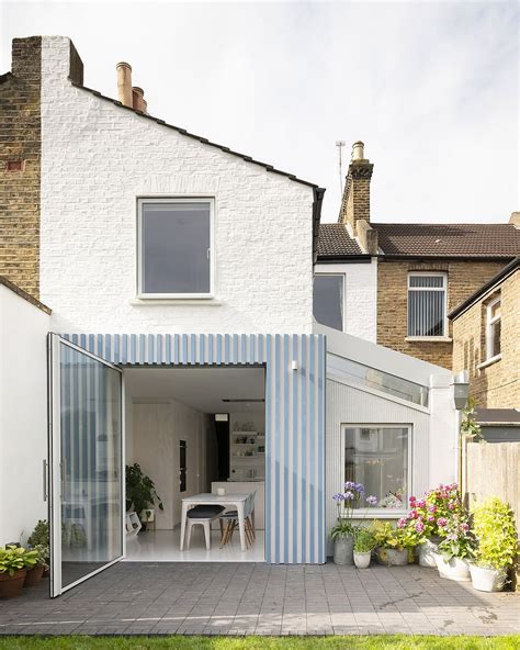 Stylish Striped Rear Extension of Victorian Terrace House Feels Cheerful and Modern | Decoist