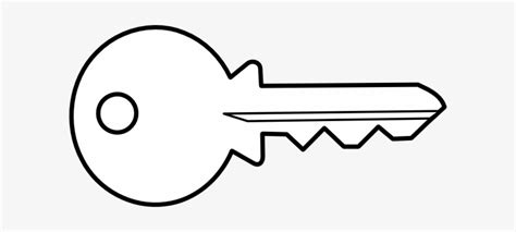 Key Clipart Outline Png - Key White Transparent - Free Transparent PNG Download - PNGkey