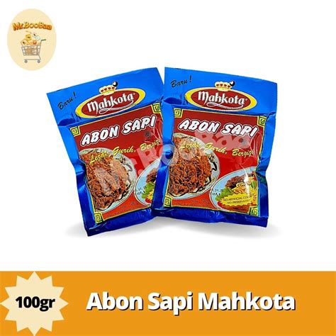 Jual ABON MAHKOTA - Abon Sapi Spesial 100gr - Abon Sapi Halal | Shopee ...