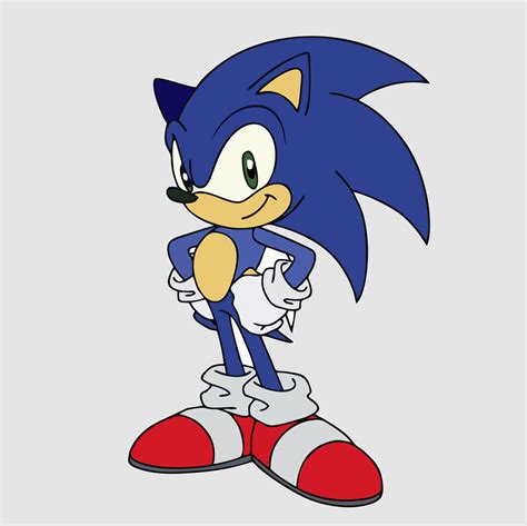 personaje ilustración en Sonic modo dibujos animados vector 24804577 Vector en Vecteezy