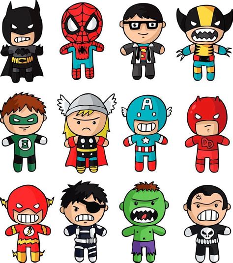 Image result for marvel cute cartoon characters | Desenhos de super herois, Super heroi, Super herói