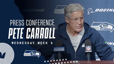 Pete Carroll Seahawks Wednesday Press Conference - October 13