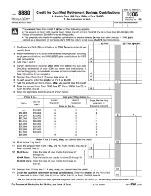 Form 8880 For 2006 - Fill and Sign Printable Template Online