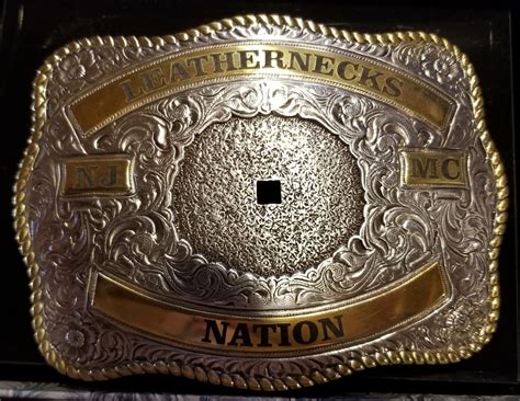 Custom Engraved Crumrine Belt Buckle - 3-1/4"x4-1/4" - Gass Horse ...